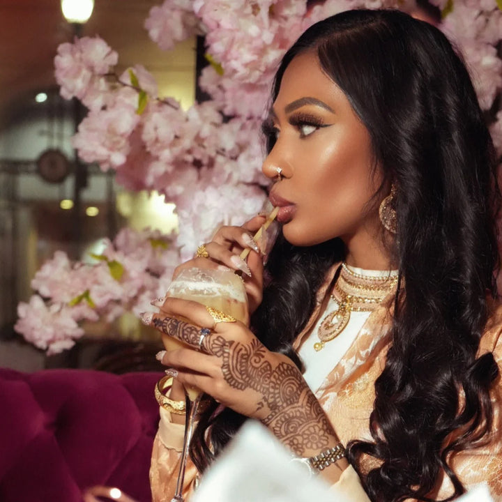 4 Diamond with Diamond Dangling End Nose Cuff