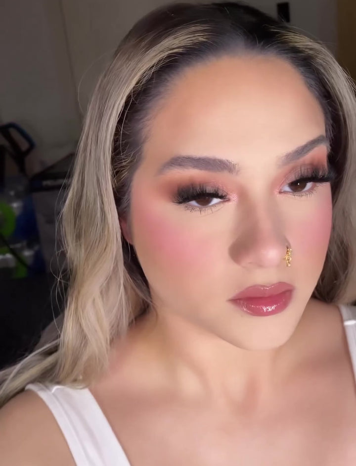 3 Diamond Flower Hoop Nose Ring