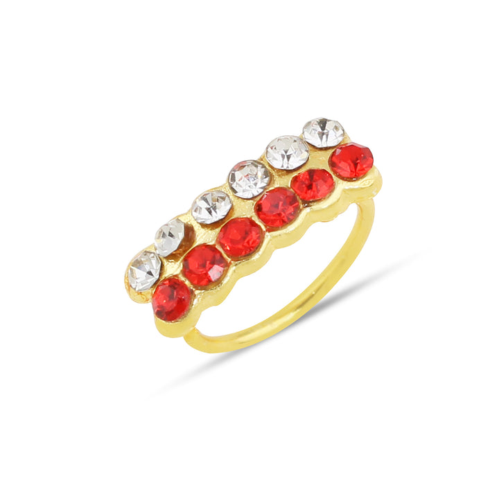 Thick Colored Diamond Nose Ring