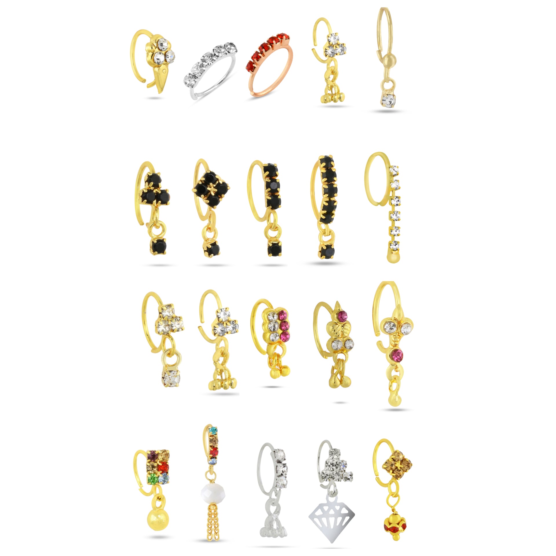 20 Set Of Nose Rings