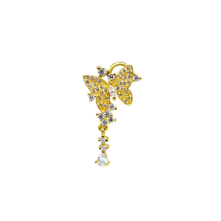 Dangling Butterfly Nose Ring