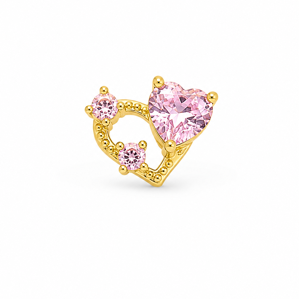 Classy Heart Nose Ring