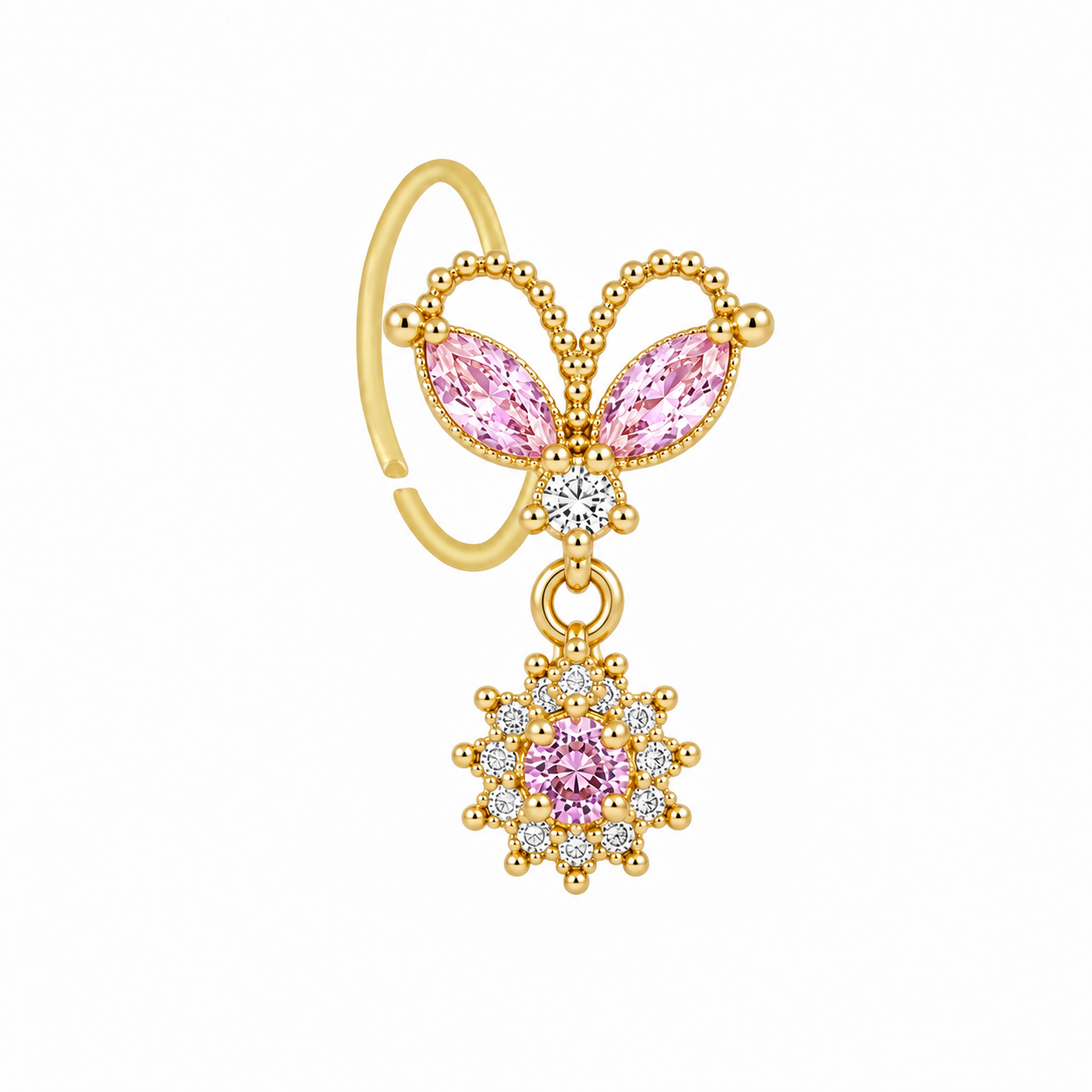 Princess Butterfly Nose Ring