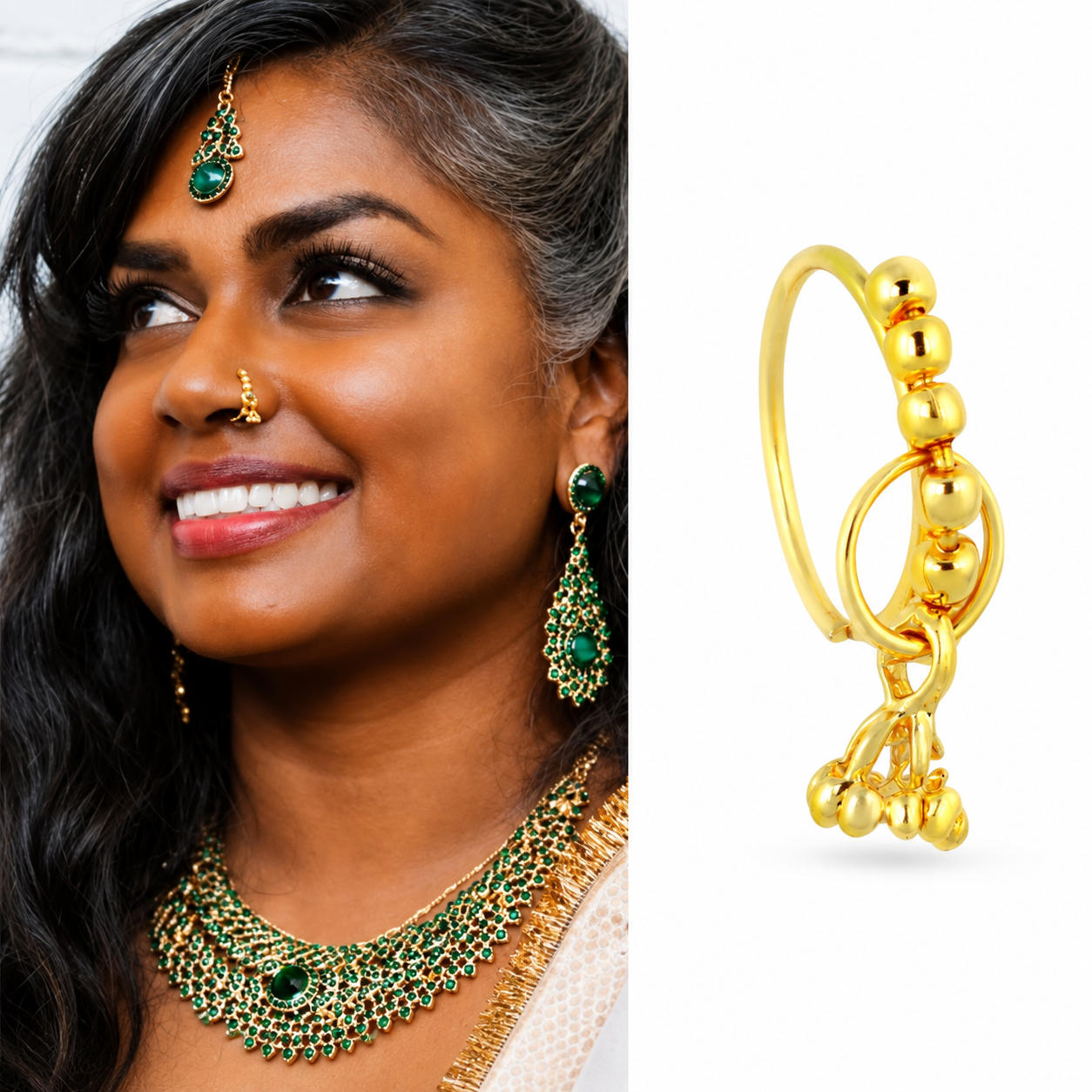 Crown Hoop Nose Ring