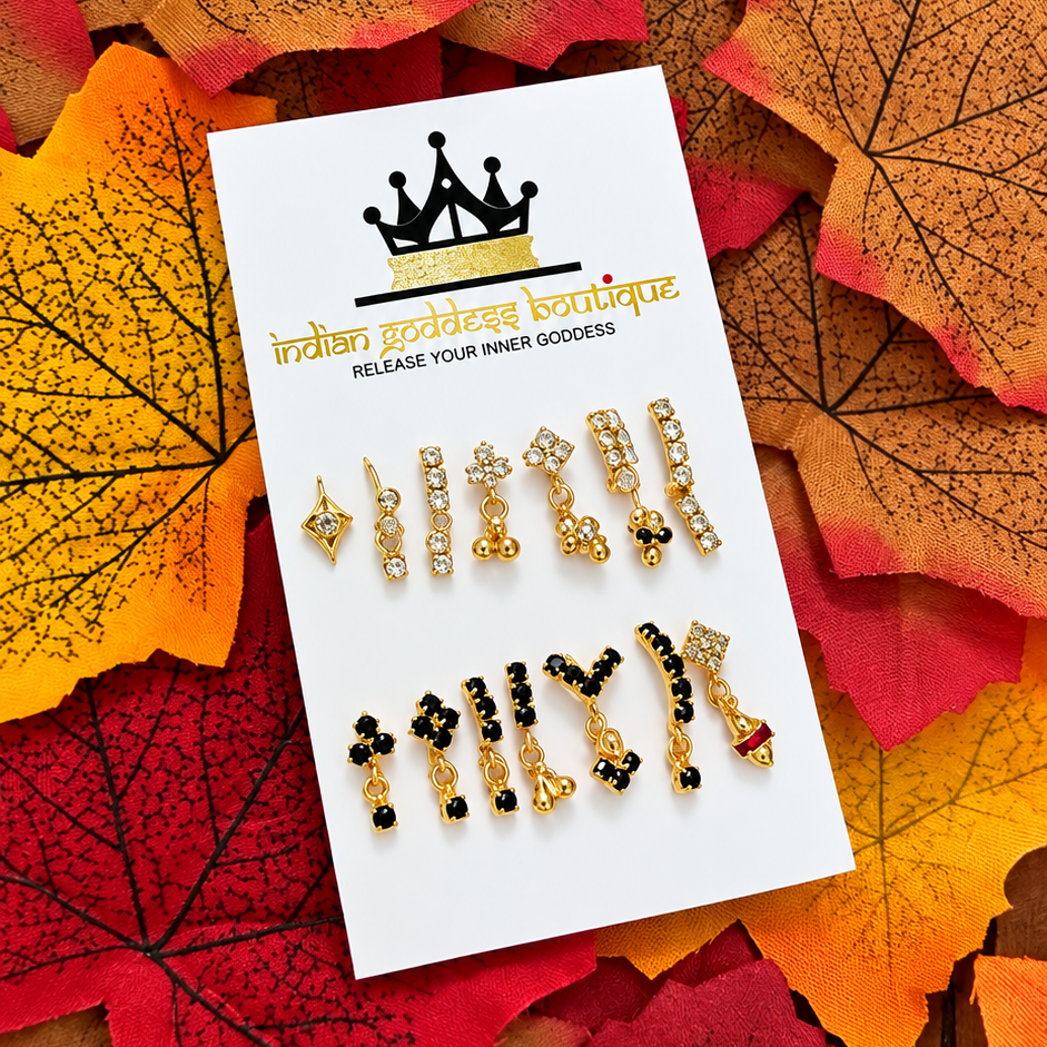 Fall Nose Ring Collection Set of 14