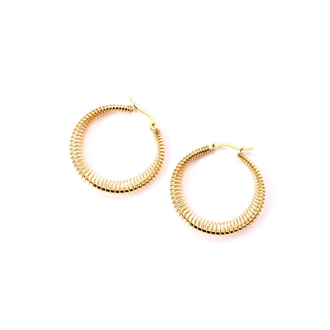 Coil Gold Earrings