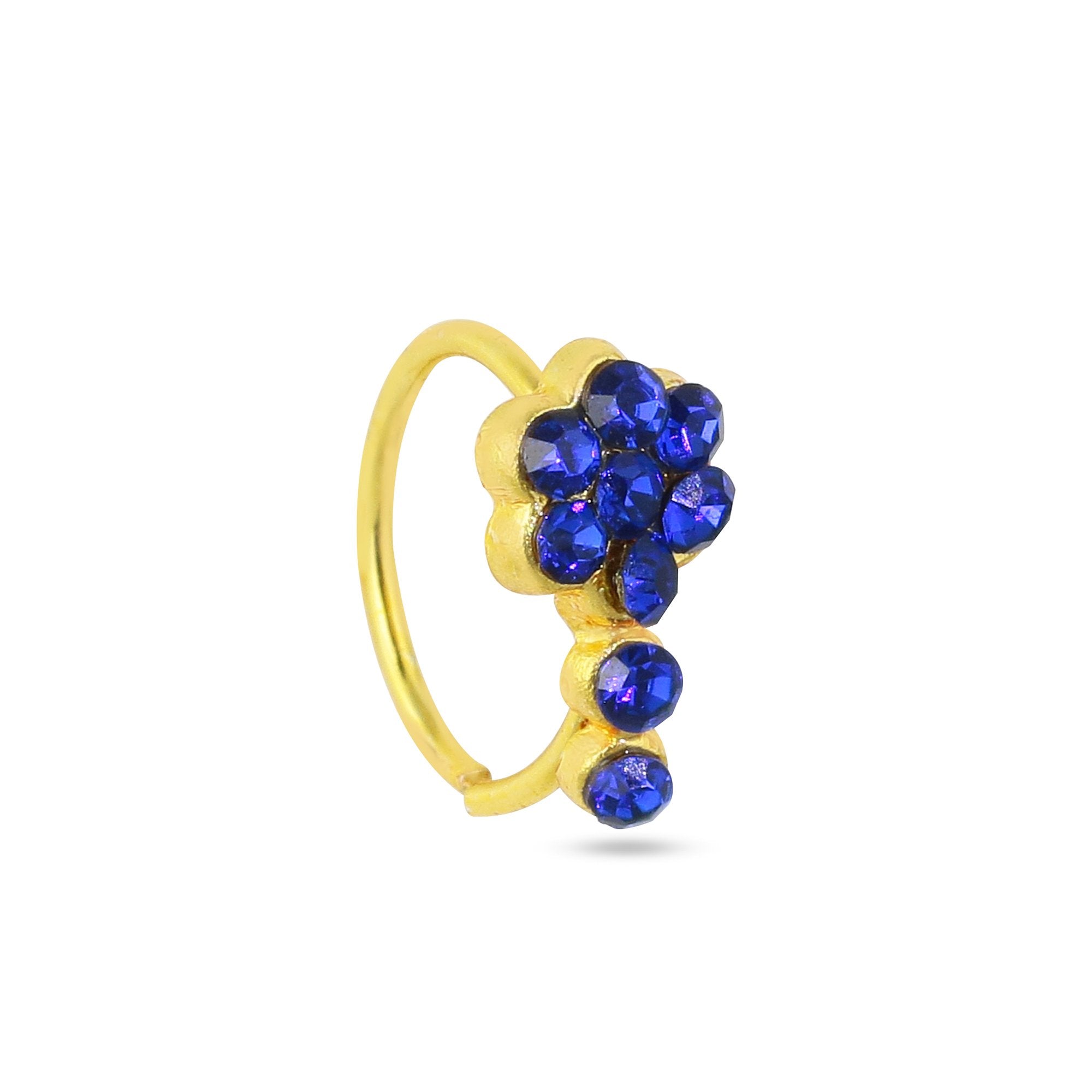 Colored Flower Nose Ring