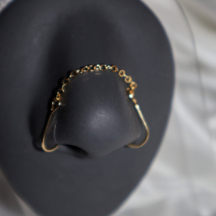 Connected Nose Chain Cuff