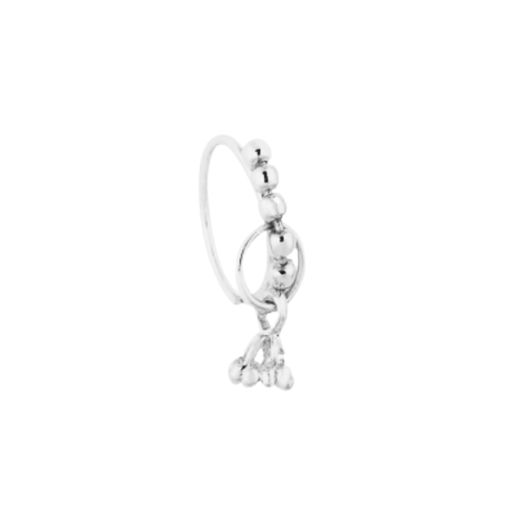 Crown Hoop Nose Ring in Gold Plating