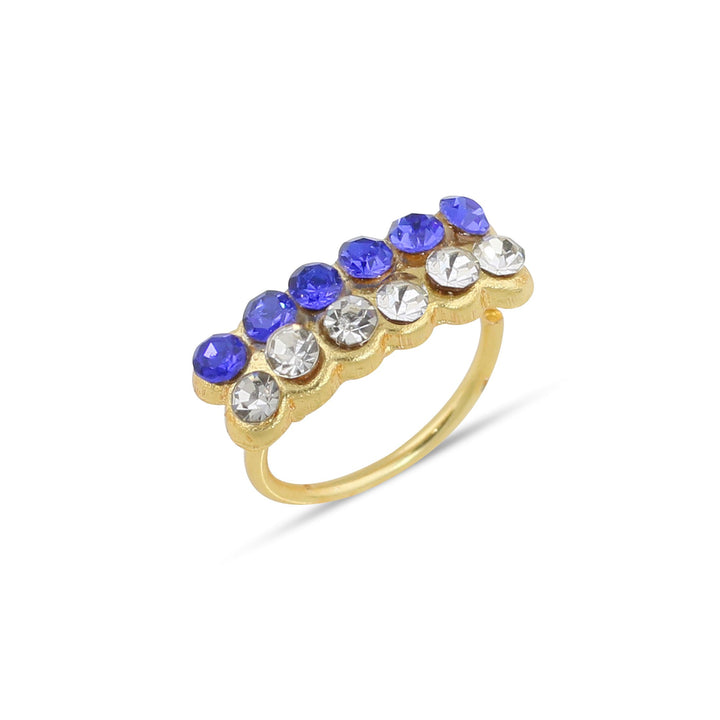 Thick Colored Diamond Nose Ring