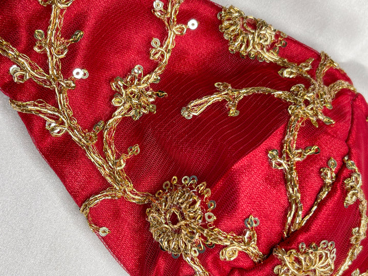 Royal Red and Gold Goddess Face Mask