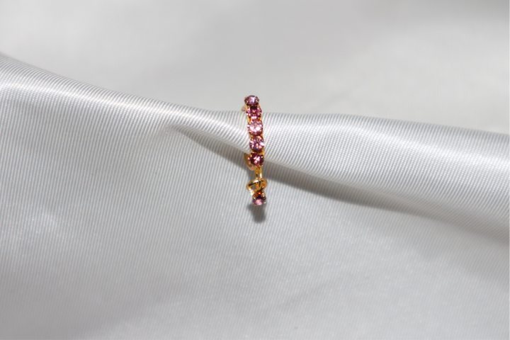 Light Pink Dangling Nose Ring
