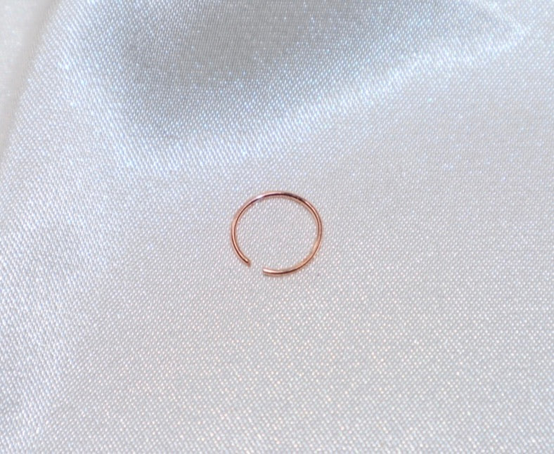 Rose Gold Hoop Nose Ring