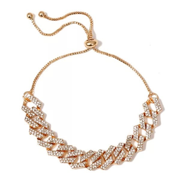 Diamond Cuban Link Anklet