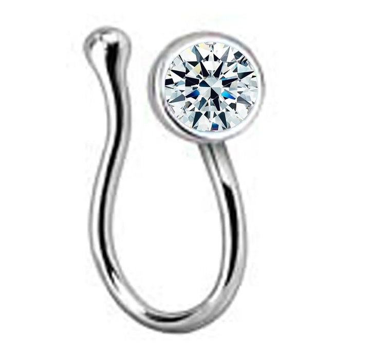 One Diamond Nose Cuff