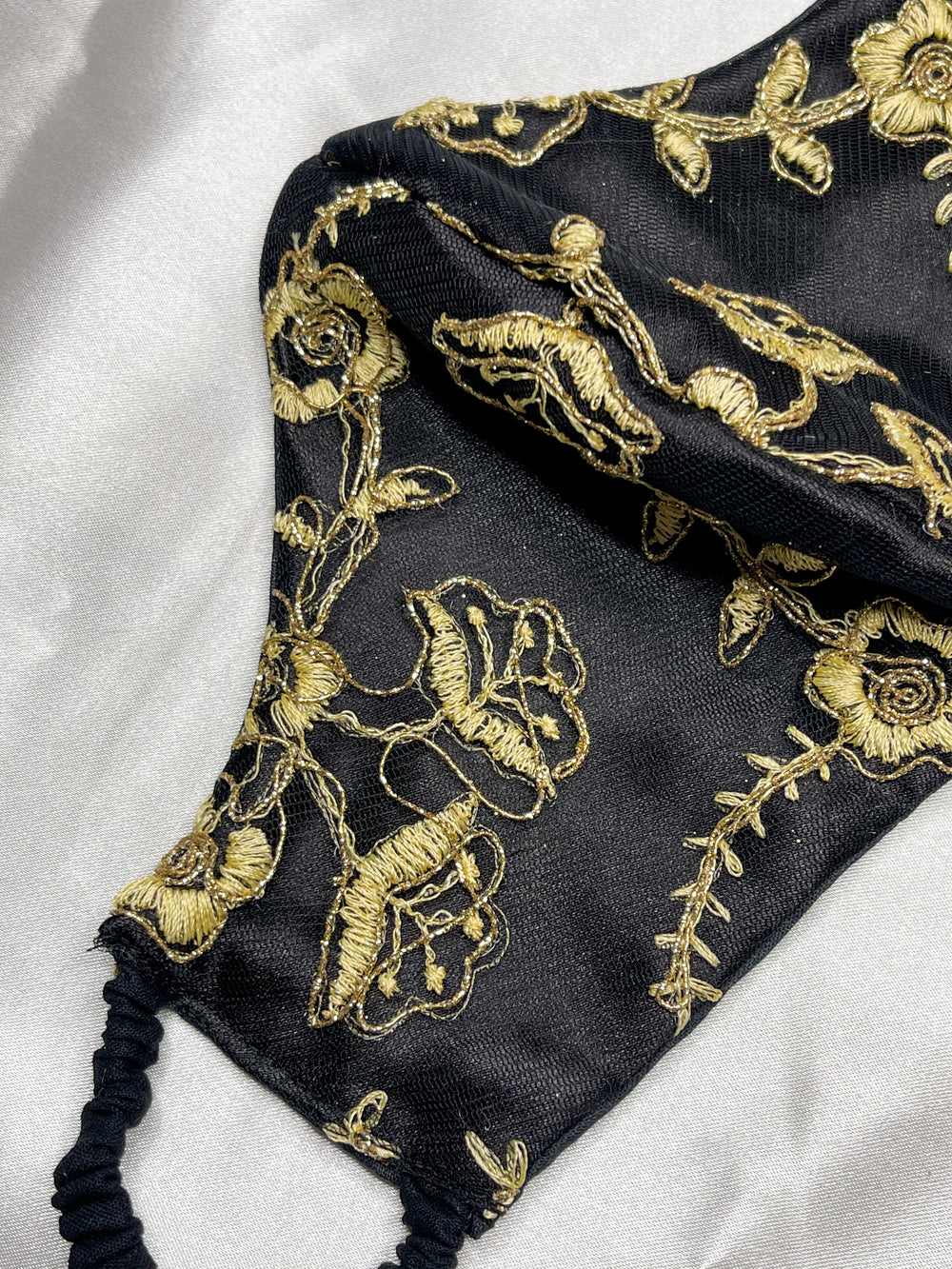 Black and Gold Goddess Face Mask