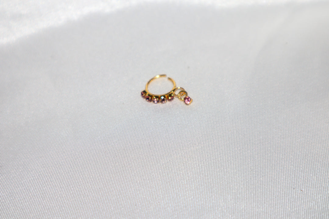Light Pink Dangling Nose Ring