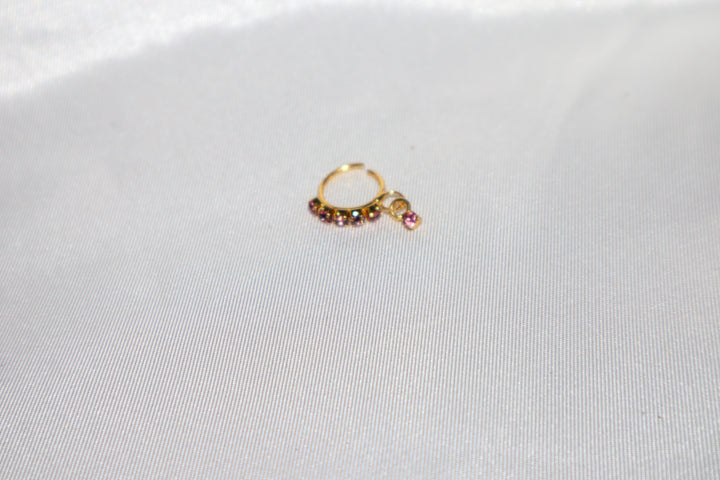 Light Pink Dangling Nose Ring