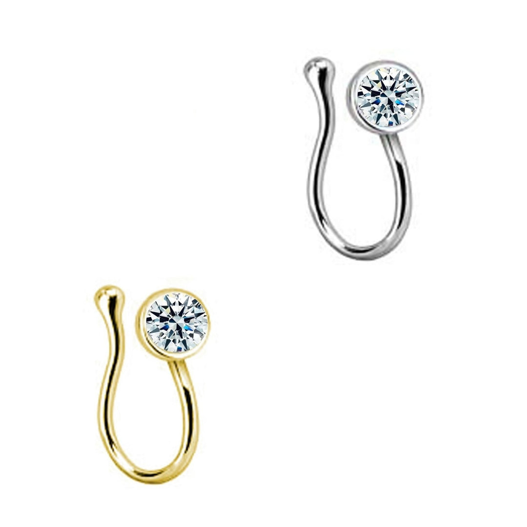 One Diamond Nose Cuff