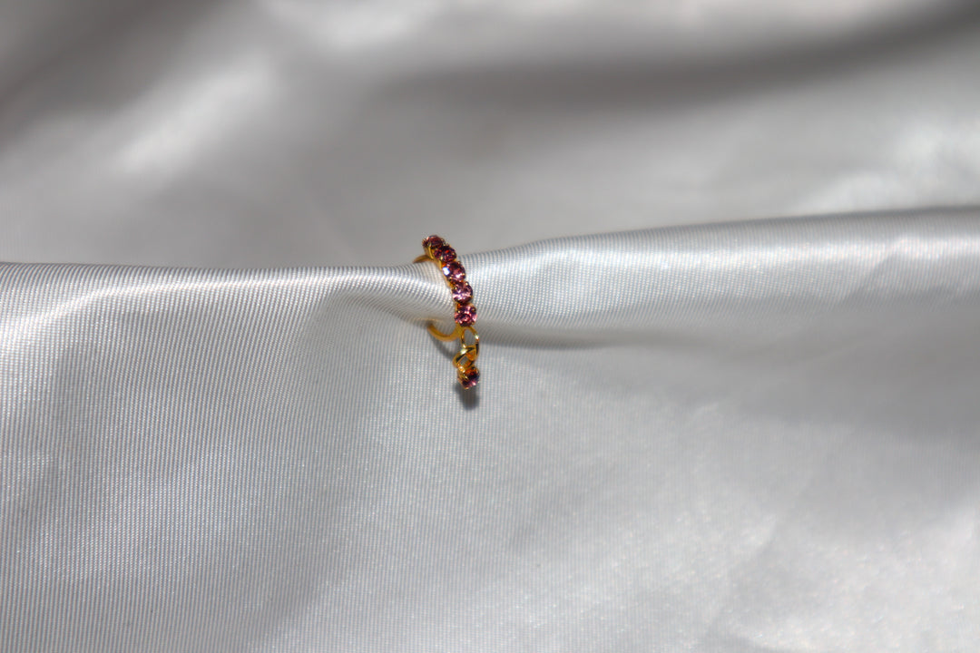 Light Pink Dangling Nose Ring