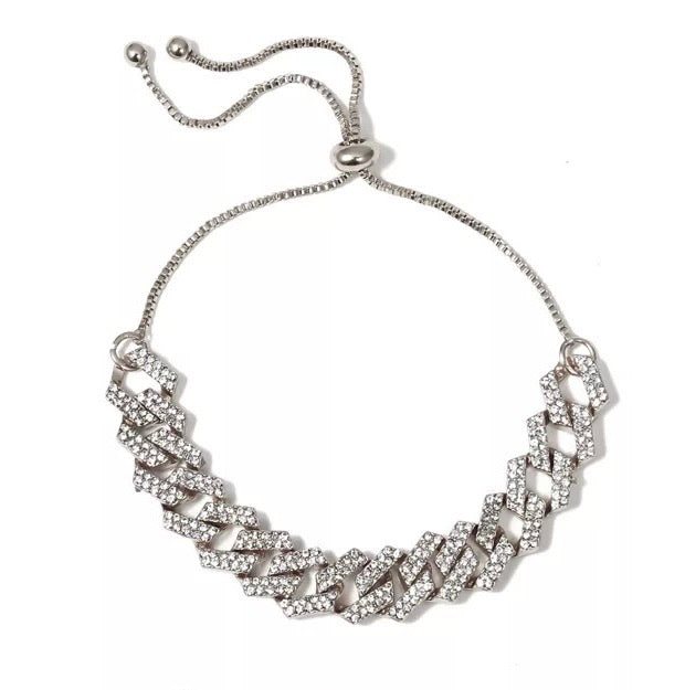 Diamond Cuban Link Anklet