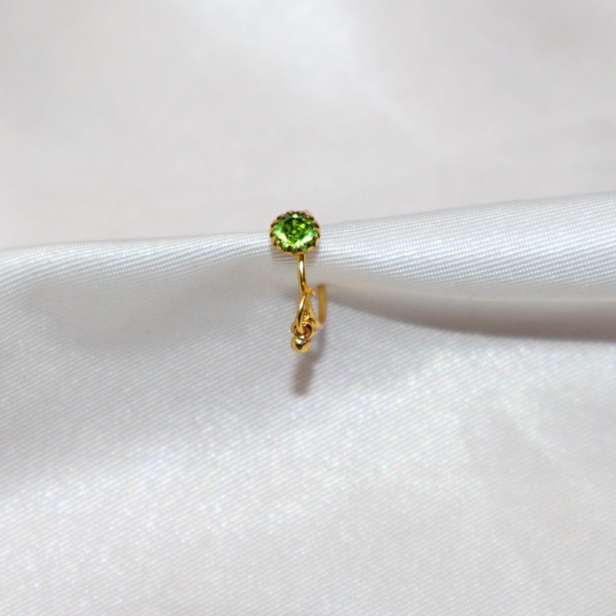 Colored Dot Dangling Nose Ring