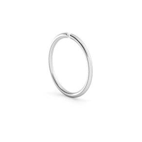Silver Hoop Nose Ring